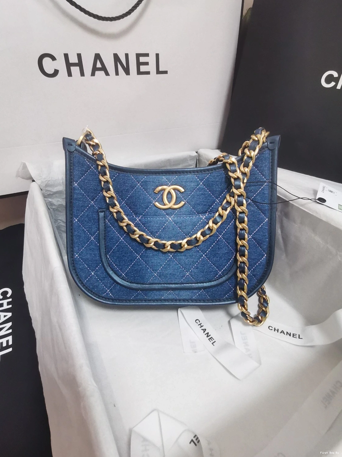 Firstbag Ru HOBO HANDBAG-20*24*6cm CHANEL 0801